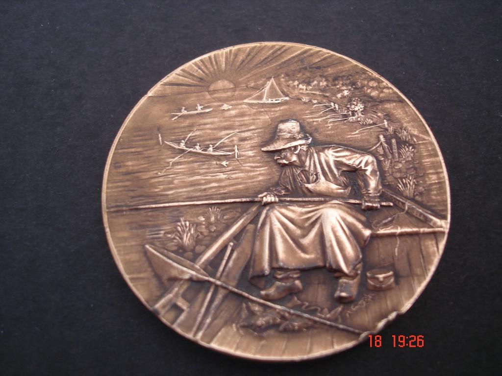 Hengelsport medaille/penning, Ophalen of Verzenden, Overige materialen