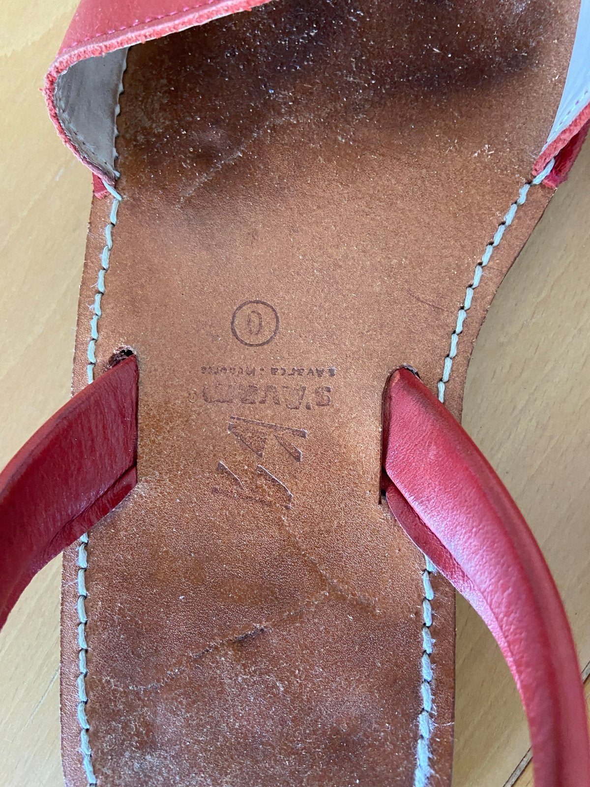 S'Avam menorca sandalen  maat 40, in zeer goede staat, Ophalen of Verzenden, Zo goed als nieuw, Rood, Espadrilles of Moccasins