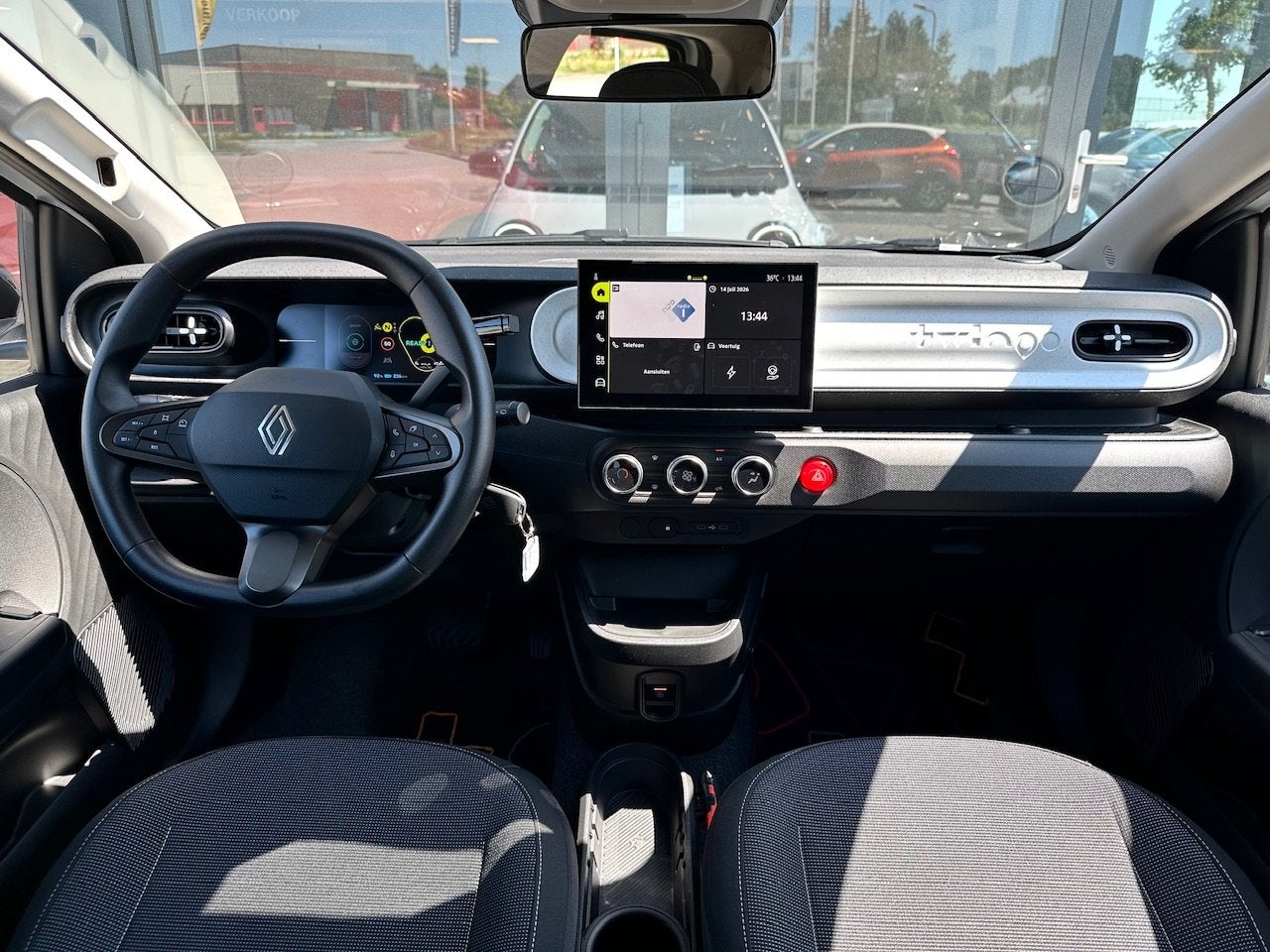 RENAULT Twingo E-Tech Electric Evolution 82pk | V2G | CSS La, Auto's, Renault, Dealer onderhouden, Gebruikt, Zwart, 180 min