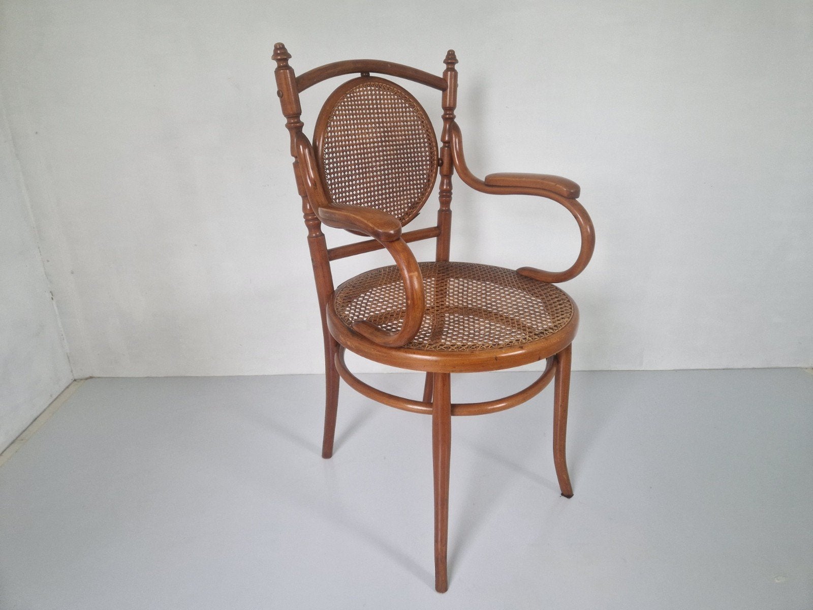 Antieke stoel josef hoffman ca. 1890 Webbing, Ophalen