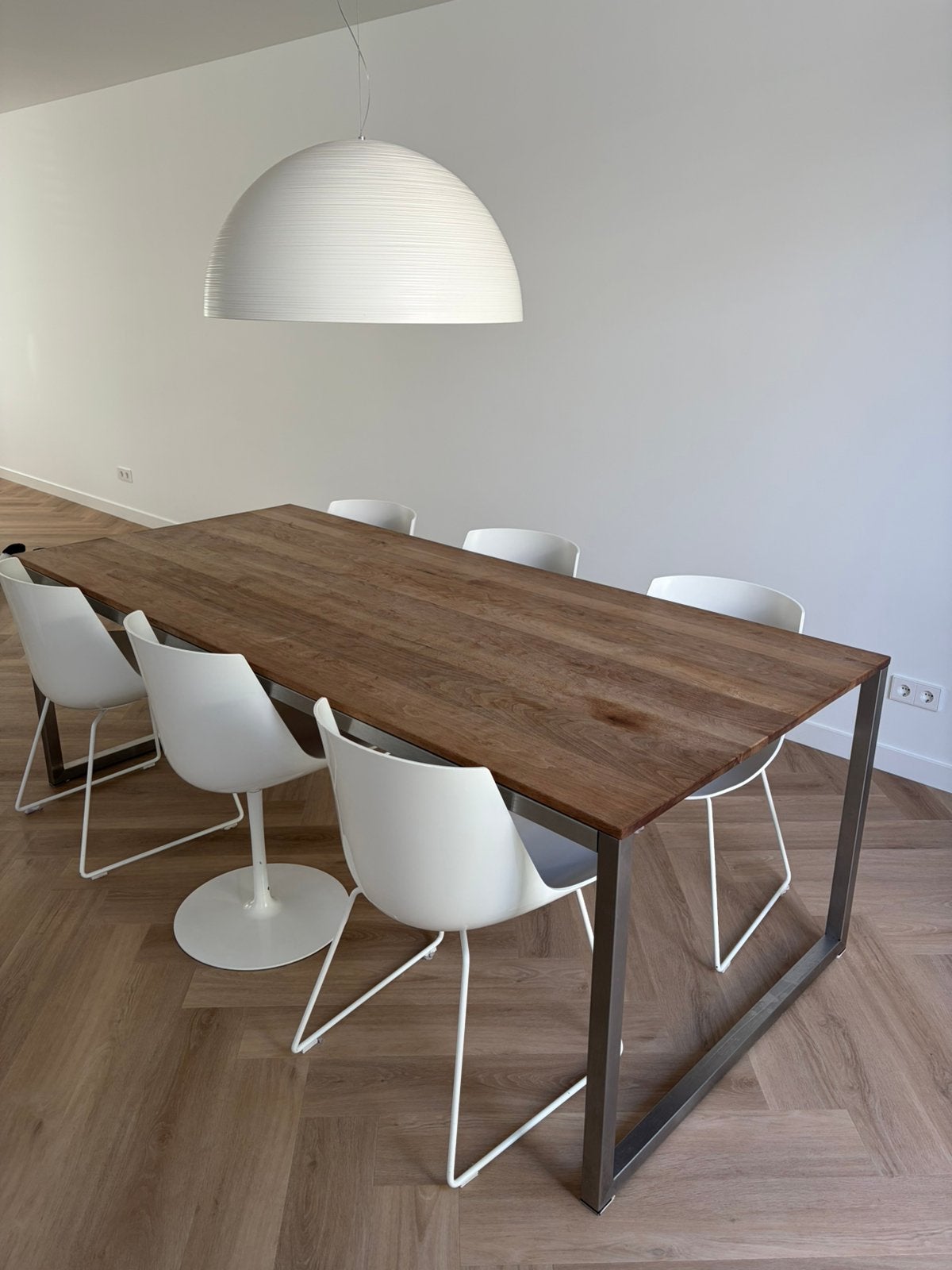 6x Design Eetkamerstoelen MDF Italia Flow, Huis en Inrichting, Stoelen, Ophalen, Zo goed als nieuw, Wit, Vijf, Zes of meer stoelen