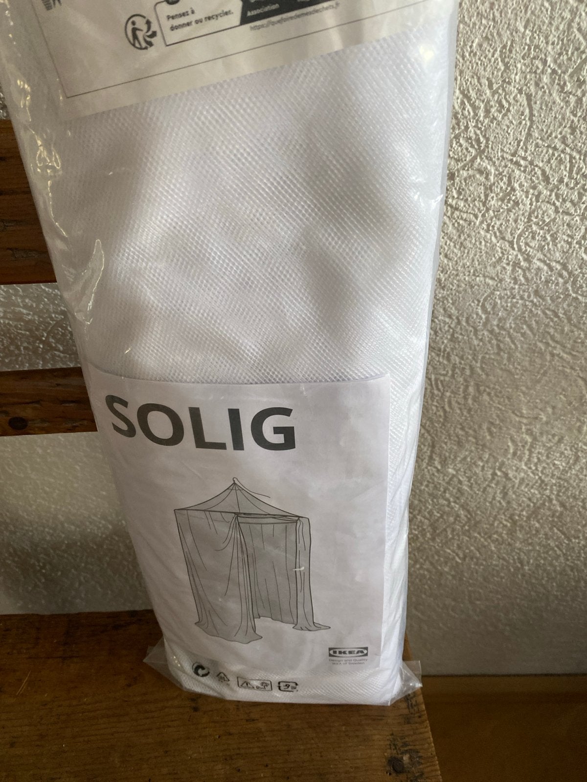 IKEA Solig klamboe/bedhemel - Nieuw in verpakking, Ophalen of Verzenden, Nieuw, Wit, Textiel