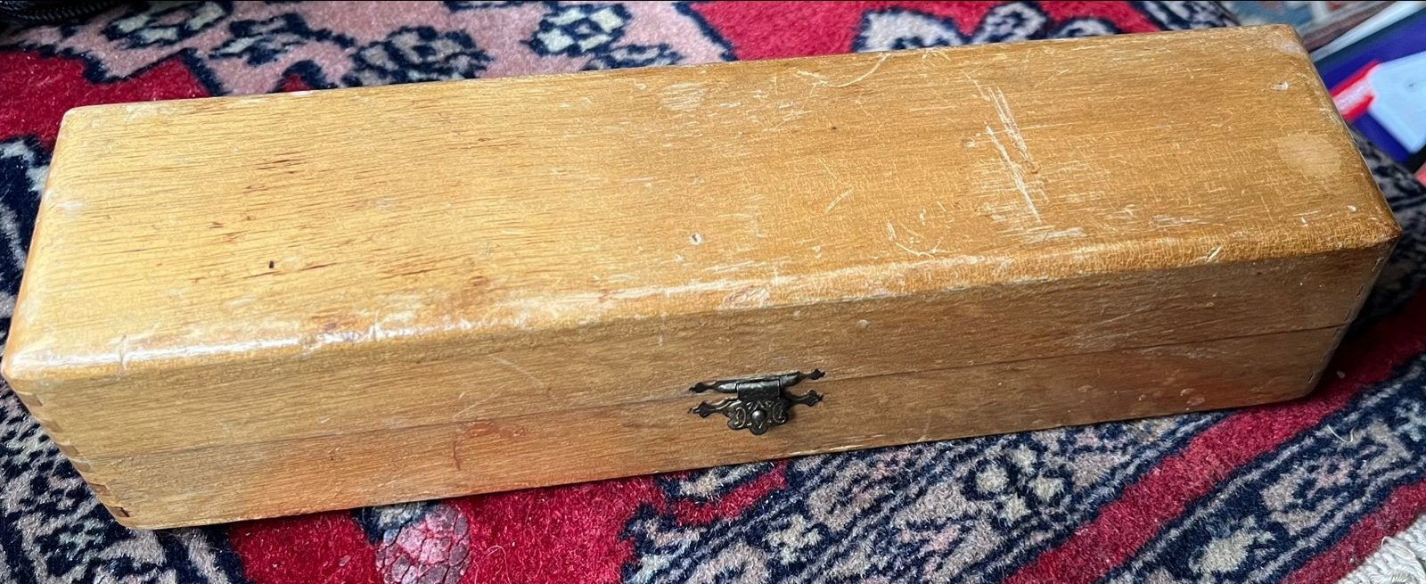 Oude Houten (teken) Doos/Kistje, Ophalen of Verzenden
