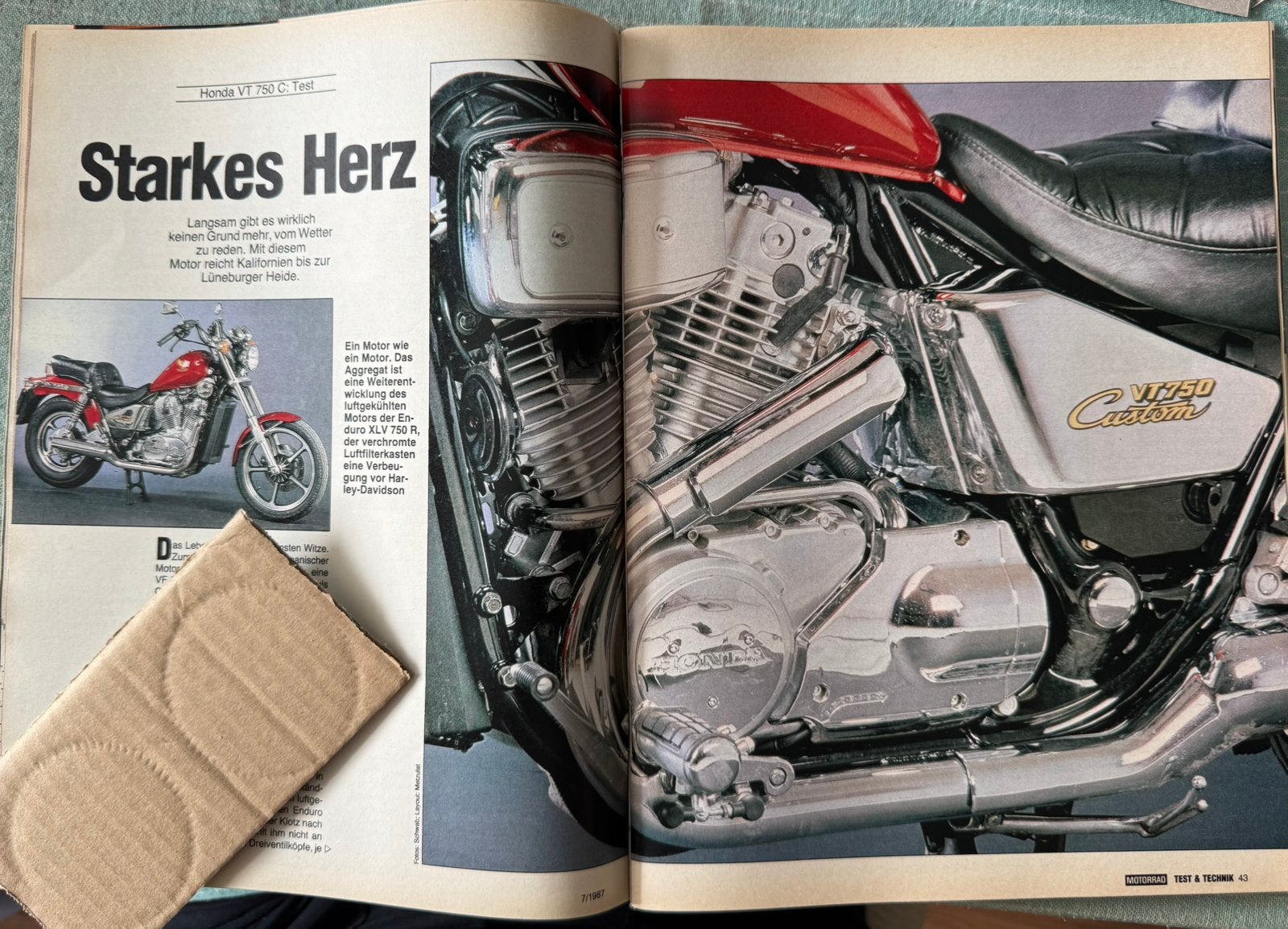 Test Honda VT750C, Verzenden, Zo goed als nieuw, Motoren