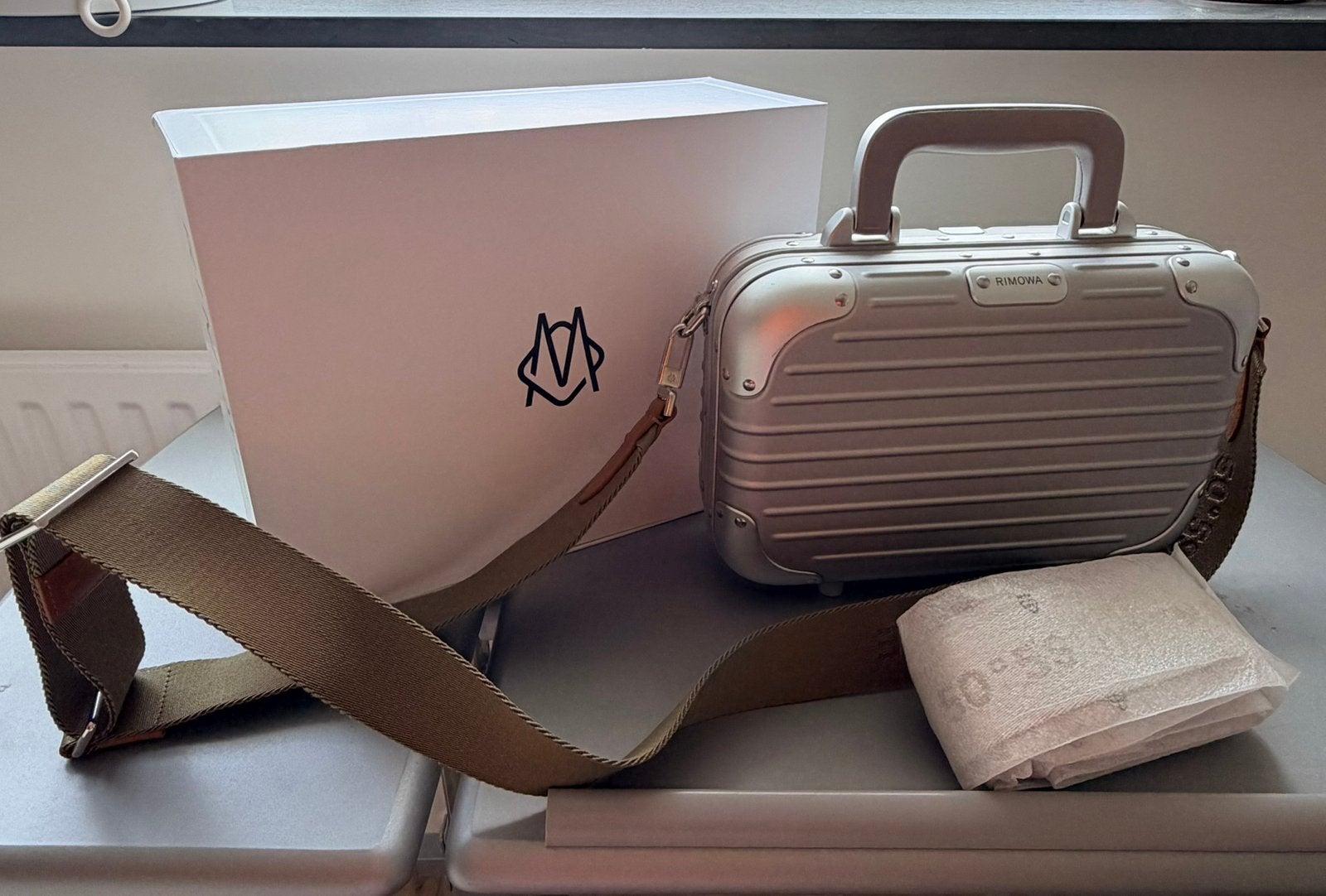 RIMOWA original crossbodybag 16, Ophalen of Verzenden, Metaal, Minder dan 50 cm, Minder dan 35 cm