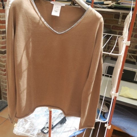 T-shirt bruin Fabiana Filippi mt 38 (S), Maat 38/40 (M), Bruin, Nieuw, Ophalen of Verzenden