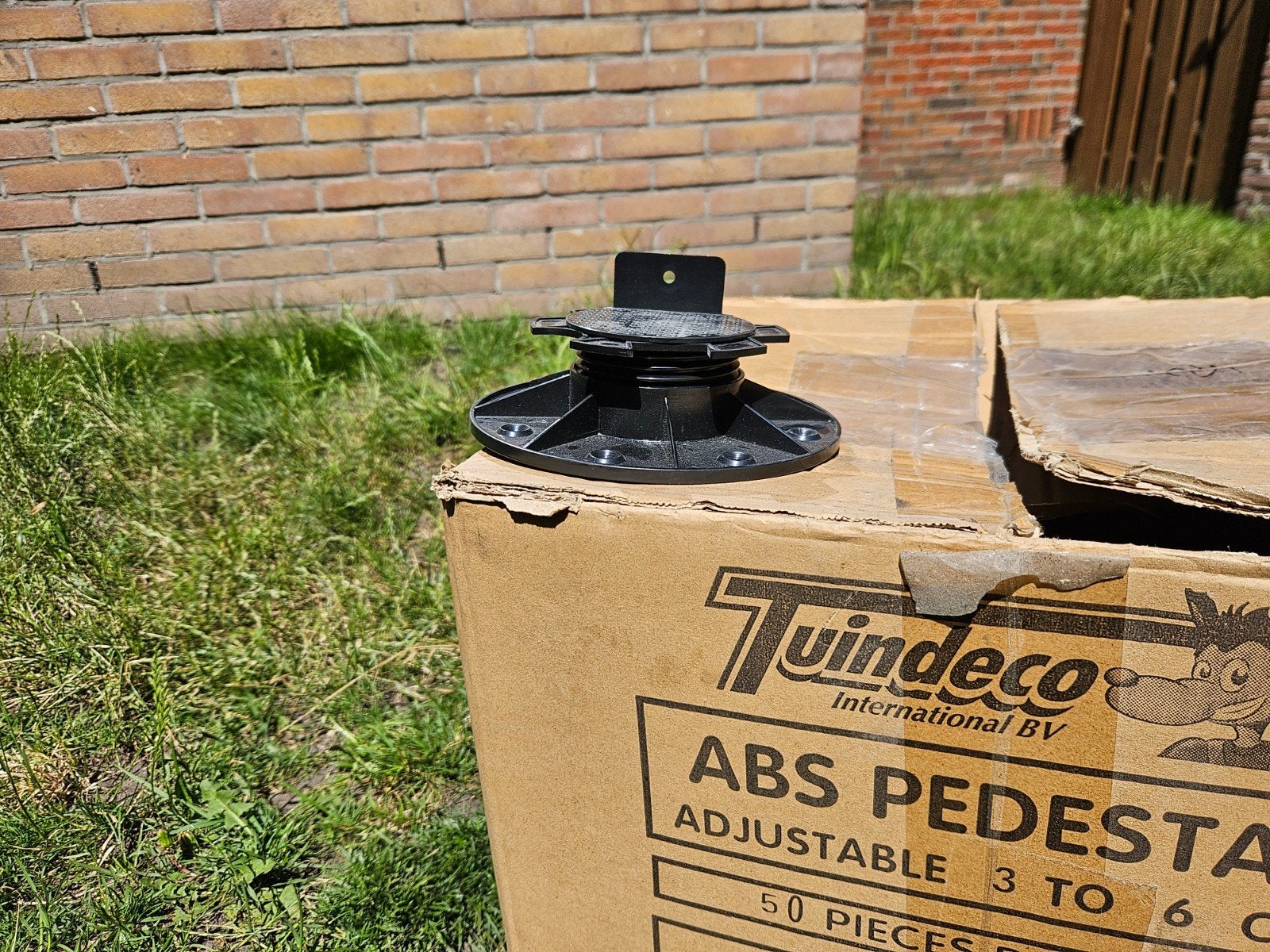 Verstelbare terrasregeldrager 3-6 cm (24 stuks), Tuin en Terras, Ophalen of Verzenden, Nieuw, Kunststof
