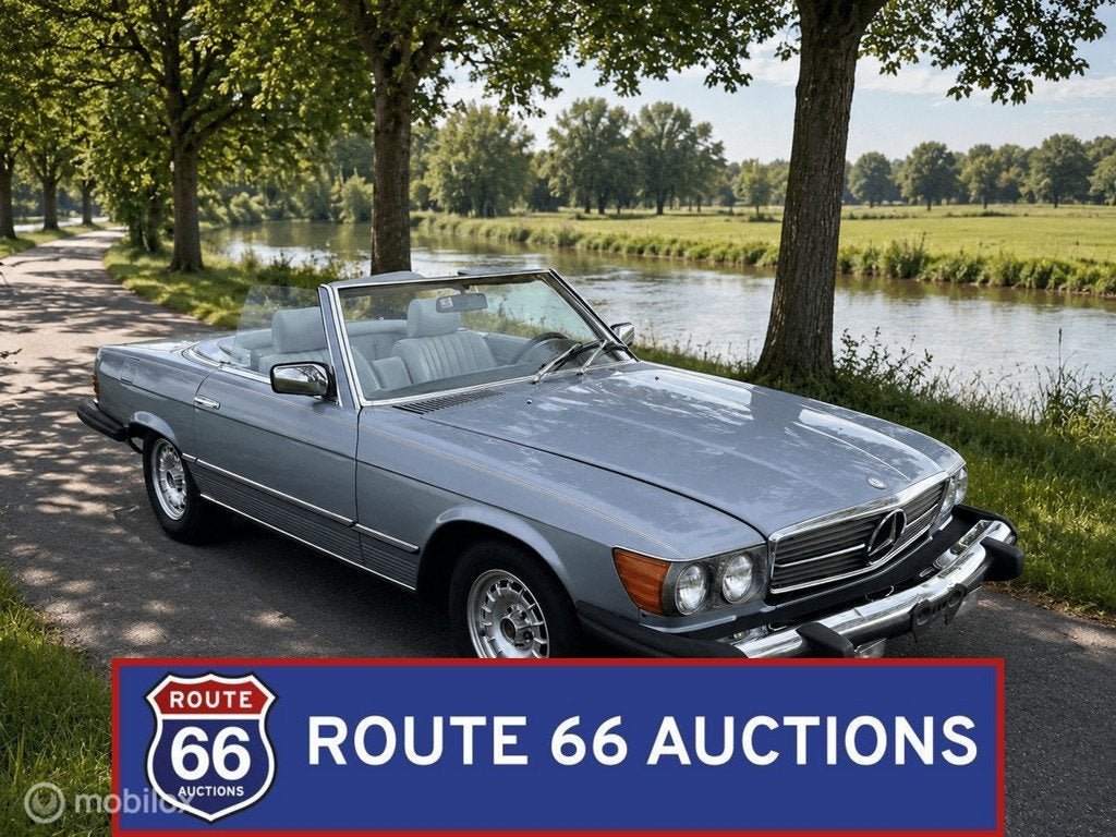 Mercedes-Benz 380 SL | 1982 | Route 66 Auctions, Auto's, Overige carrosserieën, Zwart, Mercedes-Benz, Bedrijf