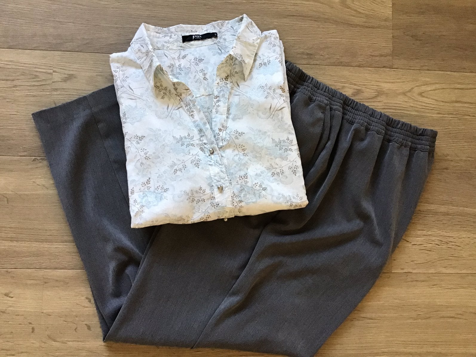 JENSEN!Lúxe Blouse 48/50& SETTER! Lúxe Broek.Kwaliteit!Sámen, Ophalen of Verzenden, Zo goed als nieuw, Maat 46/48 (XL) of groter