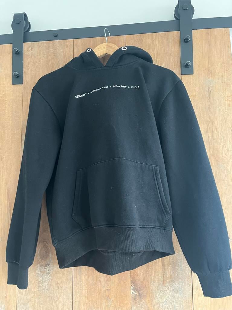 Off white hoodie met backprint maat M, Ophalen of Verzenden, Gedragen