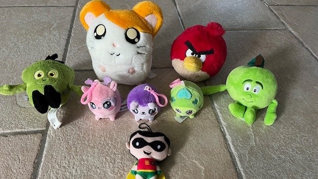 Knuffels angry birds, 3 squeez knuffels , hamster,, Ophalen of Verzenden, Gebruikt, Overige typen