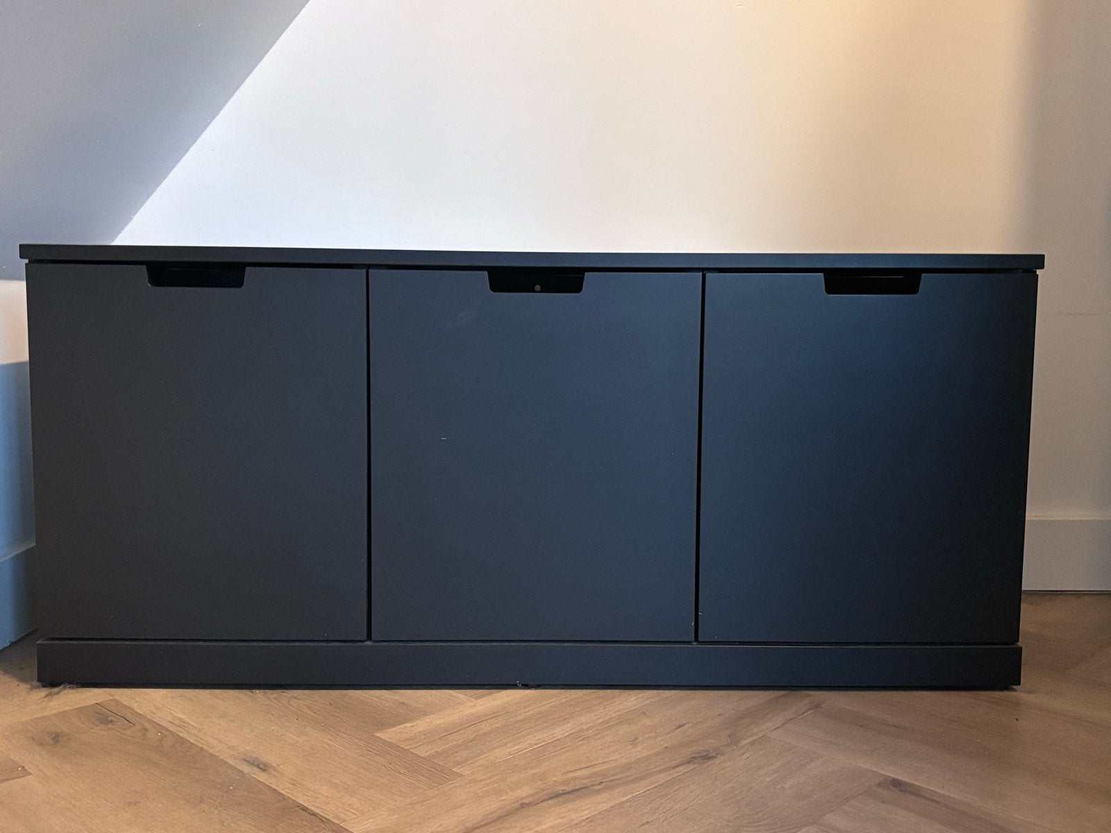 IKEA Nordli Ladekast 3 lades, antraciet, 120x54 cm, Huis en Inrichting, Ophalen, 100 tot 150 cm, Zo goed als nieuw, 3 of 4 laden