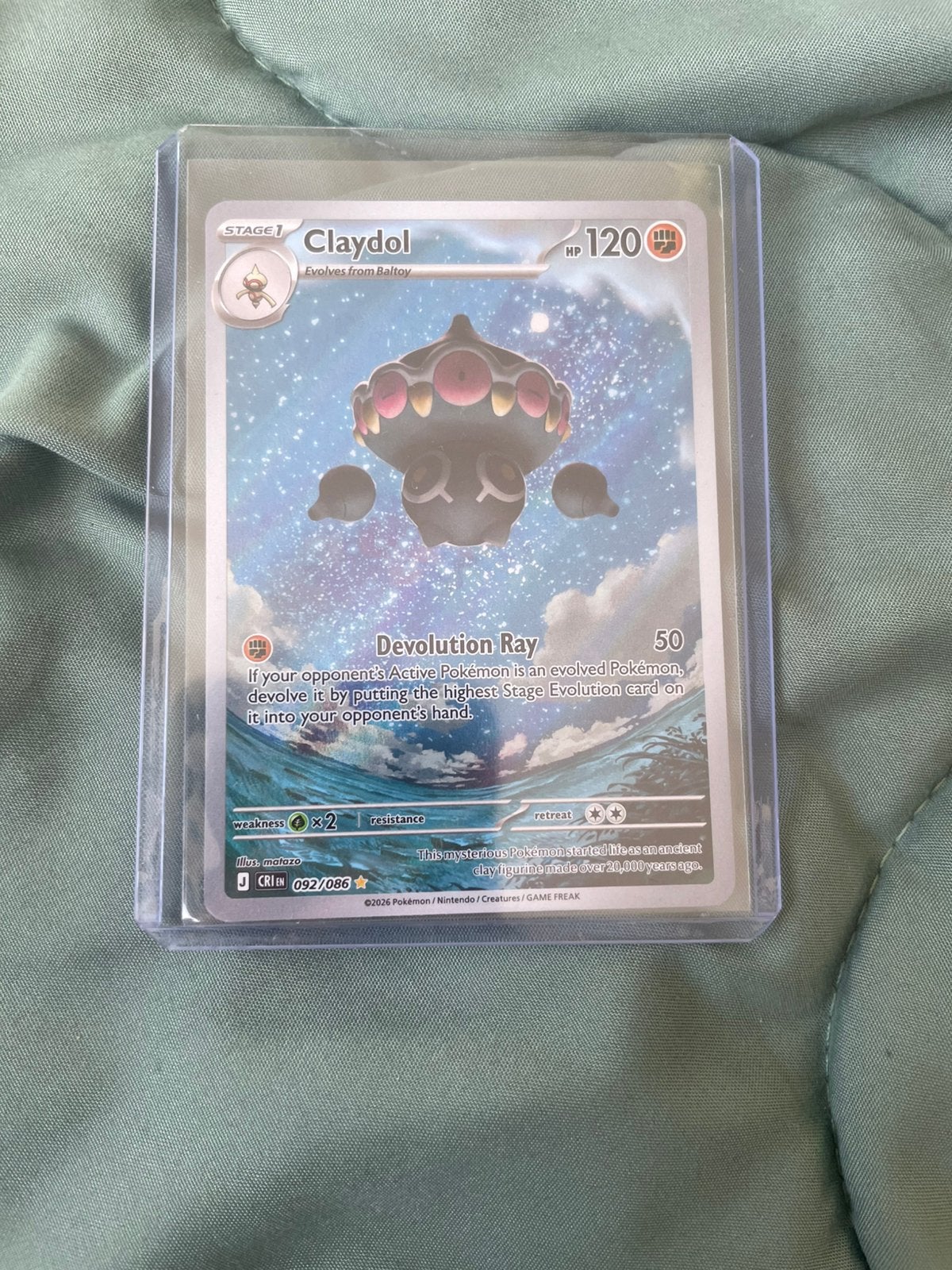 Claydol 092/086 pokemon kaart, Verzenden, Nieuw, Losse kaart, Foil