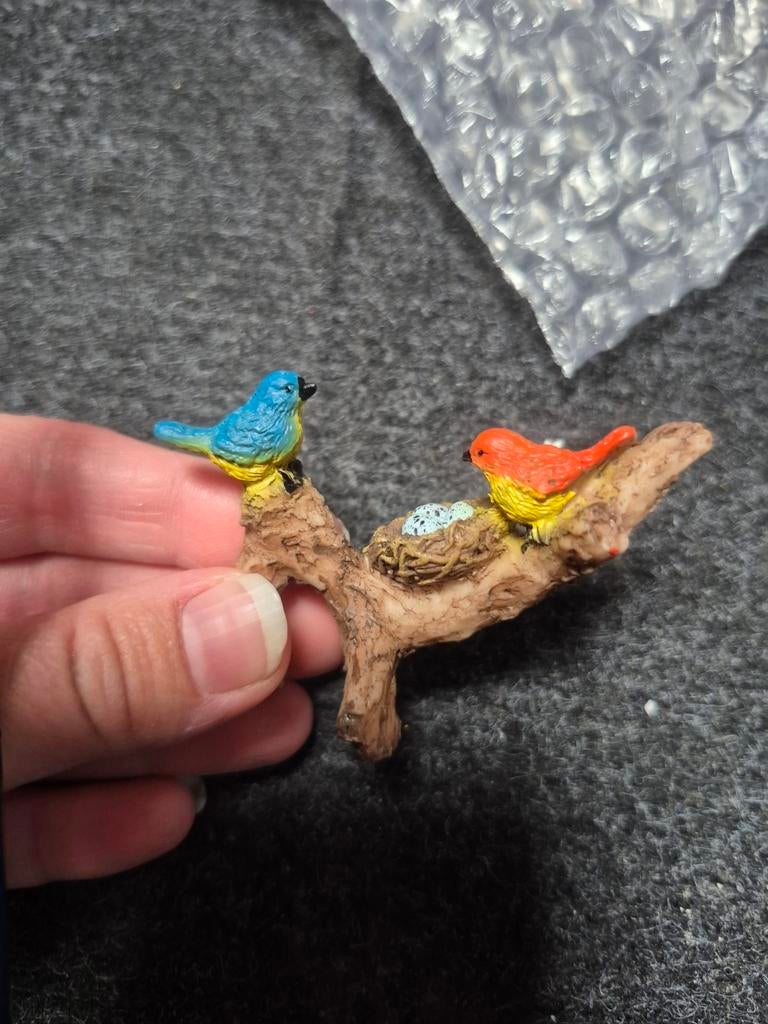 Nieuw vogels met vogelnest bloempot hanger, Rond, Nieuw, Ophalen of Verzenden, Aardewerk