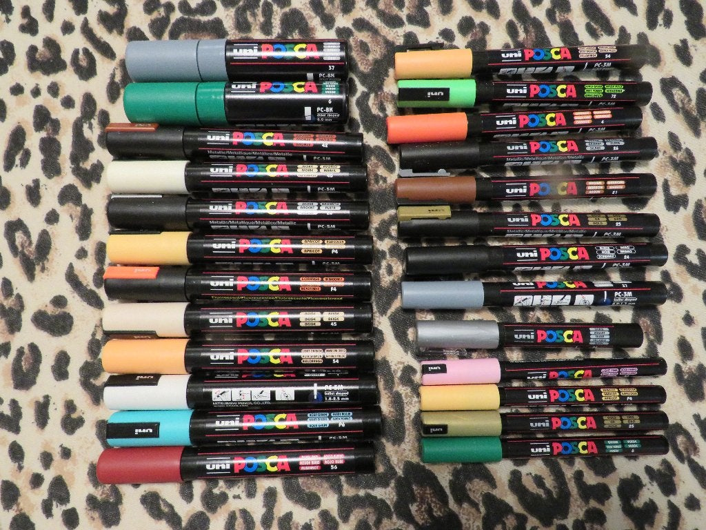 25x Posca's, Hobby en Vrije tijd, Tekenen, Ophalen of Verzenden, Nieuw, Potlood of Stift