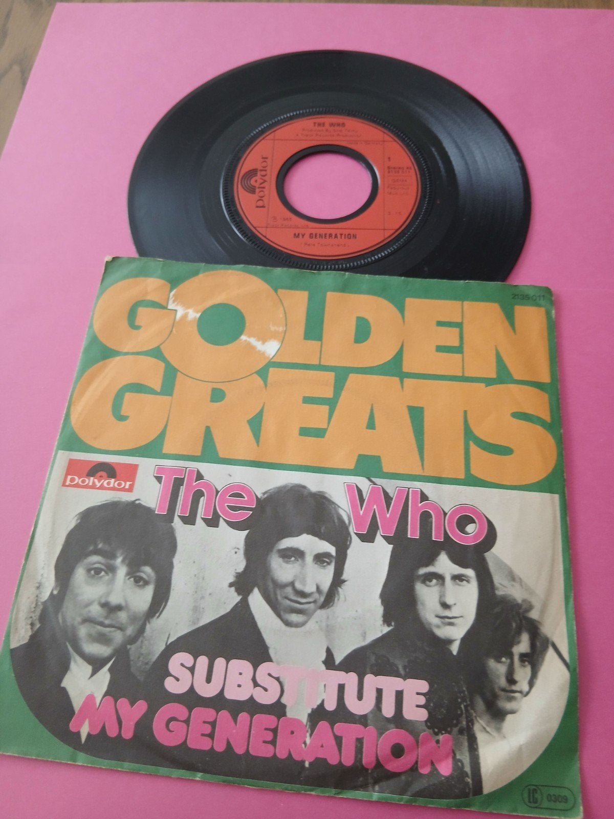 VINYL SINGLE     THE WHO      1977, Cd's en Dvd's, Vinyl | Rock, Ophalen of Verzenden, Zo goed als nieuw, Overige formaten, Poprock