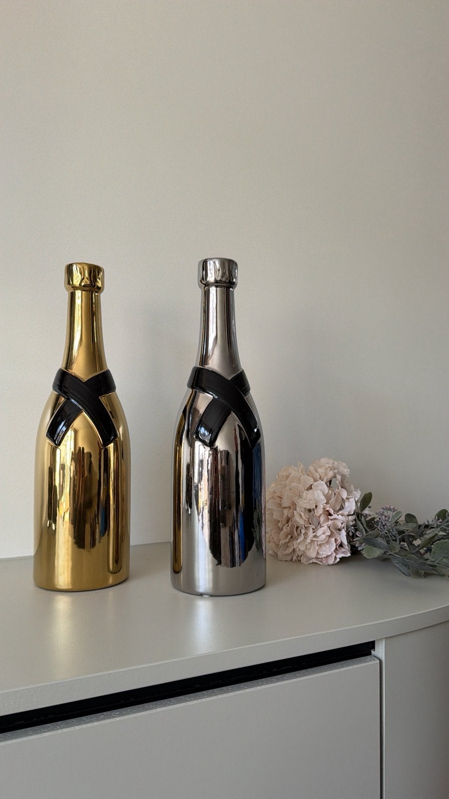 Decoratie flessen, Huis en Inrichting, Ophalen of Verzenden, Nieuw, Goud