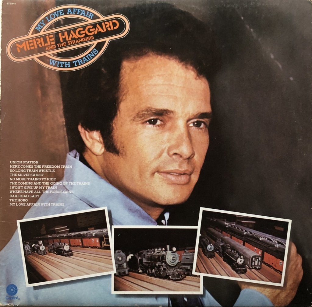 MERLE HAGGARD LP: MY LOVE AFFAIR WITH TRAINS, Cd's en Dvd's, Ophalen of Verzenden, Gebruikt, 12 inch