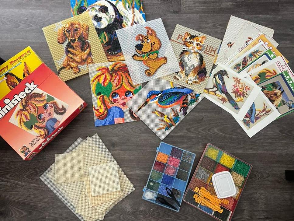 Grote Ministeck collectie: compleet met voorbeelden en plate, Ophalen of Verzenden, Zo goed als nieuw, Accessoires