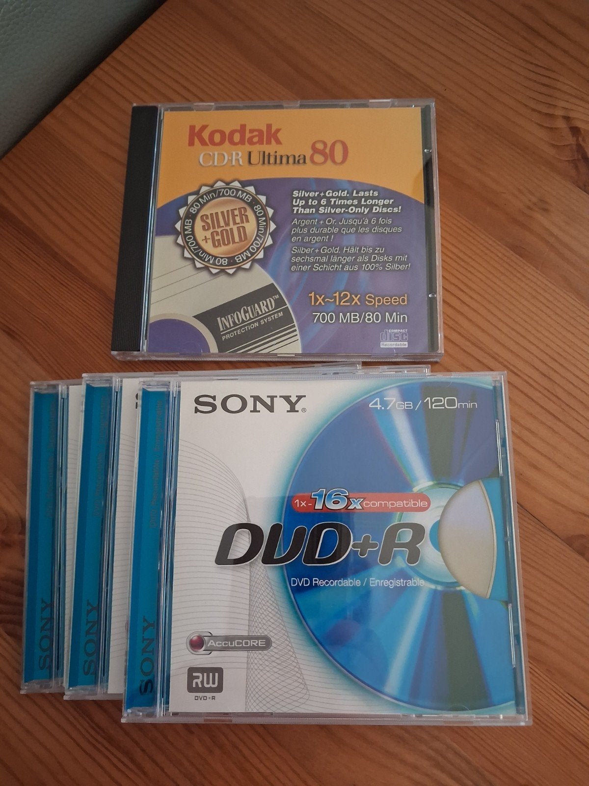 Kodak CD-R Ultima 80 & Sony DVD+R (Nieuw), Computers en Software, Ophalen, Nieuw, Cd, Kodak, Sony