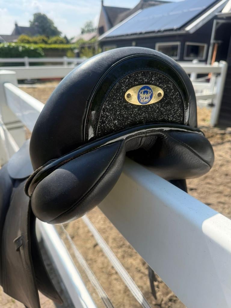 KM Dressuurzadel Deluxe met glitters 15 inch voor pony, Dieren en Toebehoren, Ophalen, Dressuur