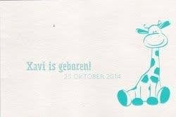 Xavi, Ophalen of Verzenden, 2000 tot heden, Geboortekaartje