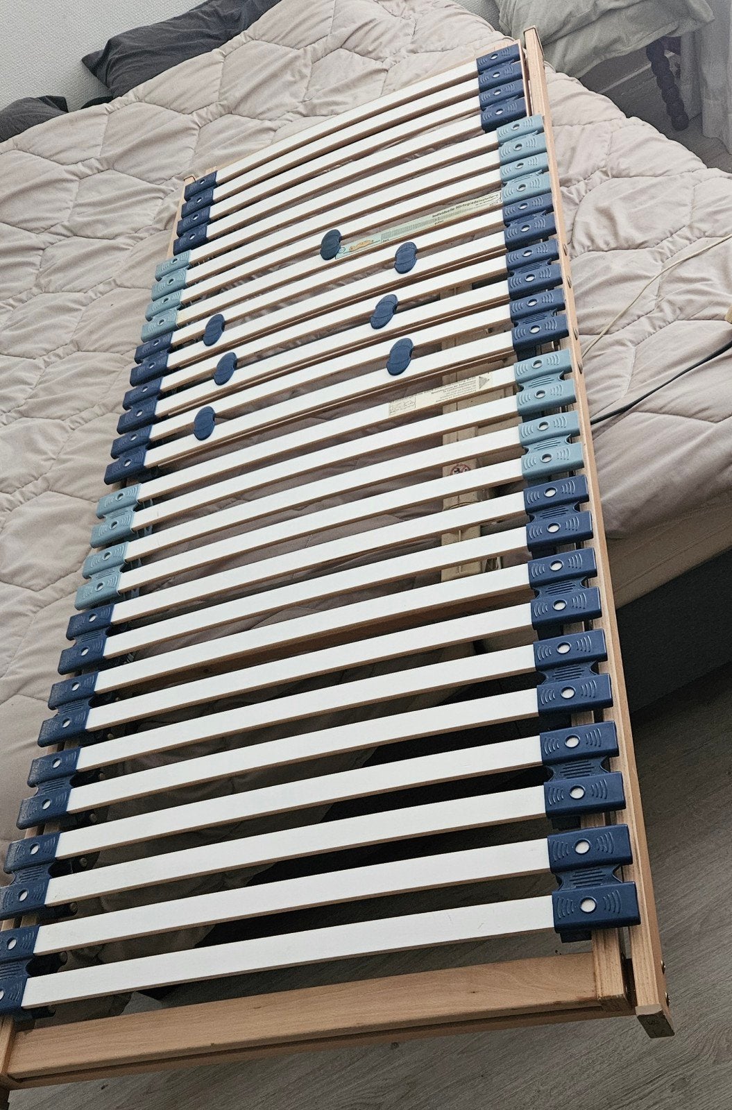 Elektrisch Verstelbare Lattenbodems 80x200 DeWert DUOMAT 2x, Huis en Inrichting, Ophalen, Eenpersoons, 80 cm, 200 cm