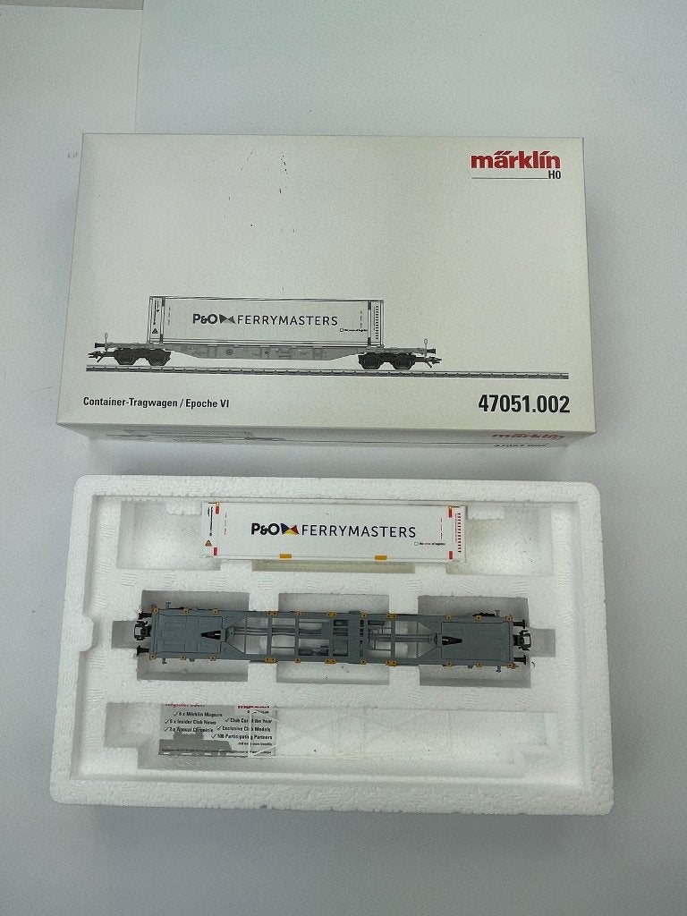 Marklin containerwagon 47051.002, Wisselstroom, Ophalen of Verzenden, Märklin, Nieuw