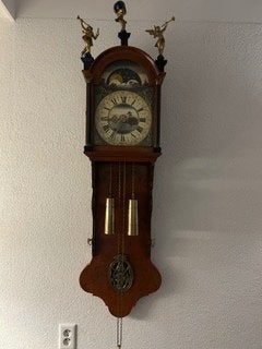 Friese staartklok, Huis en Inrichting, Ophalen, Bruin, Analoog, Overige merken