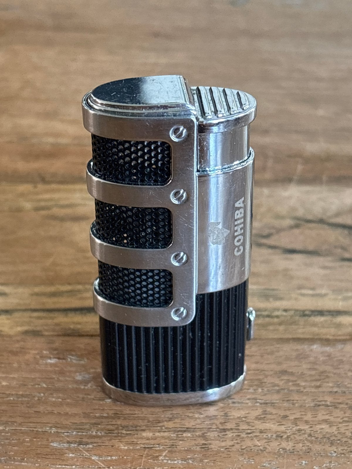 Cohiba Aansteker - Zwart/Zilver Jetflame, Ophalen of Verzenden, Zo goed als nieuw, Aansteker