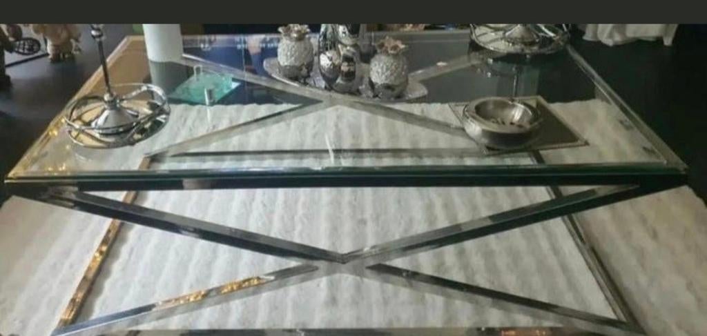2 mooie salontafel. S, 100 tot 150 cm, Zo goed als nieuw, Minder dan 50 cm, Rechthoekig
