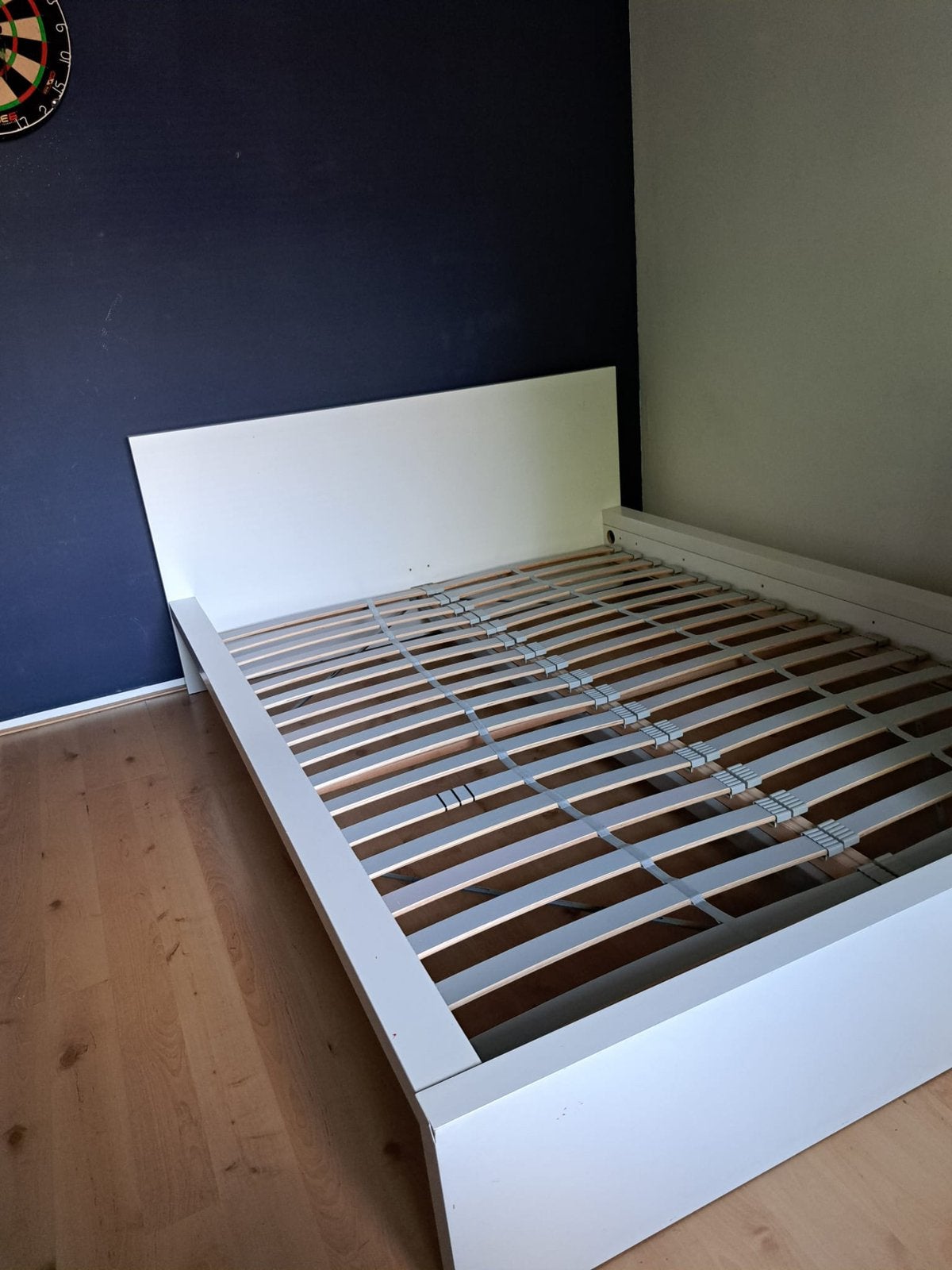 Ikea bed wit 140x200x30, Huis en Inrichting, Slaapkamer | Bedden, Ophalen, Gebruikt, Wit, Tweepersoons