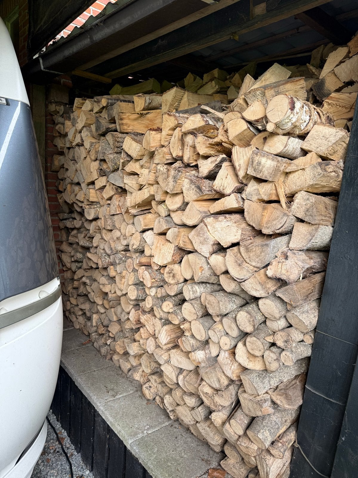 4 kuub gedroogd haardhout, 3 tot 6 m³, Ophalen, Berkenhout, Blokken