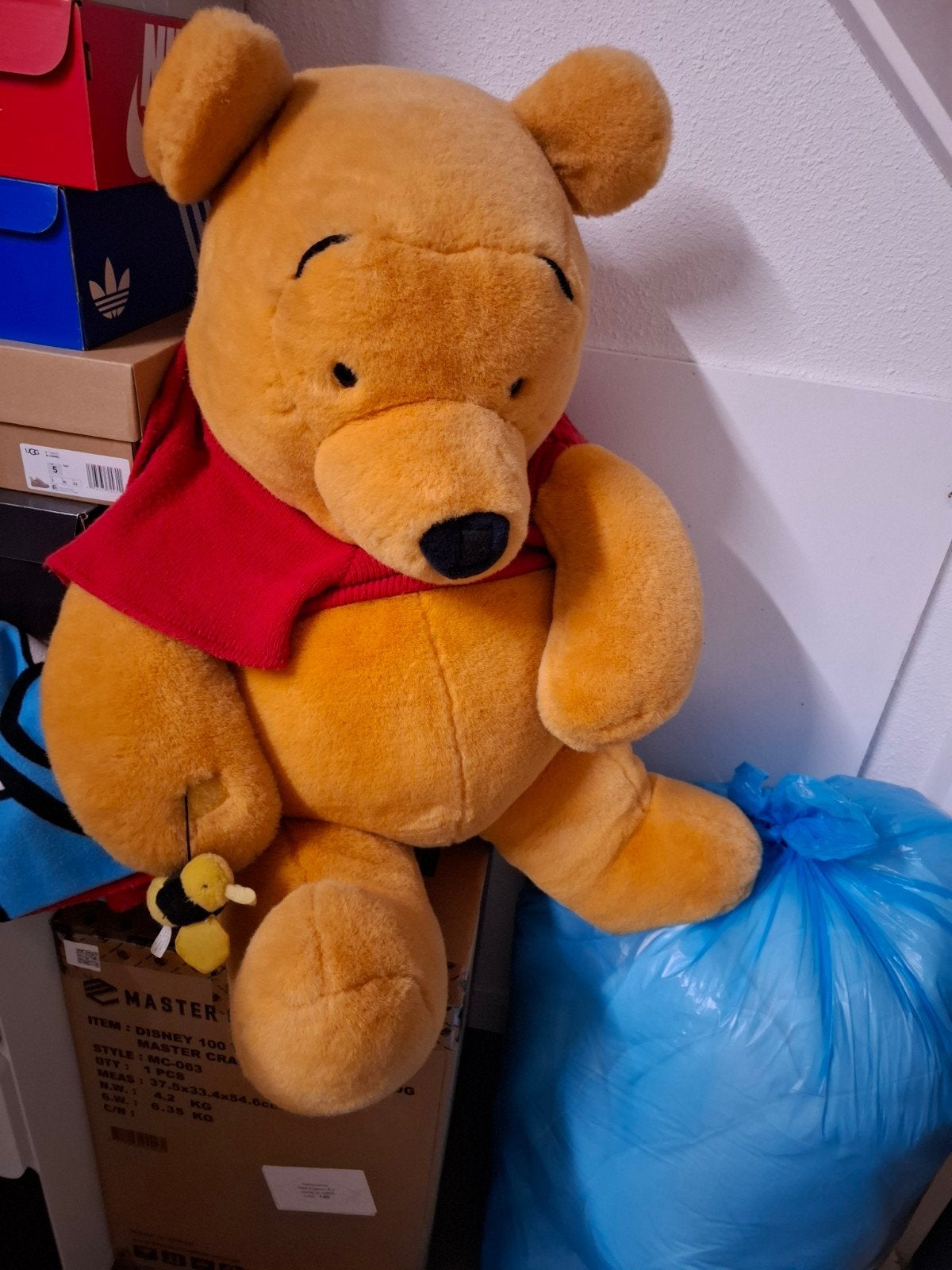 disney hele grote winnie de pooh knuffel pluche, Ophalen, Winnie de Poeh of vrienden, Zo goed als nieuw, Knuffel