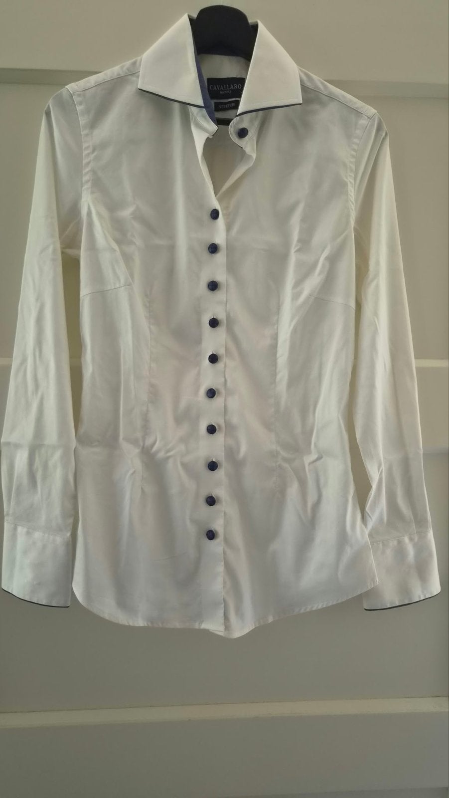 Cavallaro Napoli Dames Blouse Wit Maat 38, Ophalen of Verzenden, Zo goed als nieuw, Maat 38/40 (M), Wit