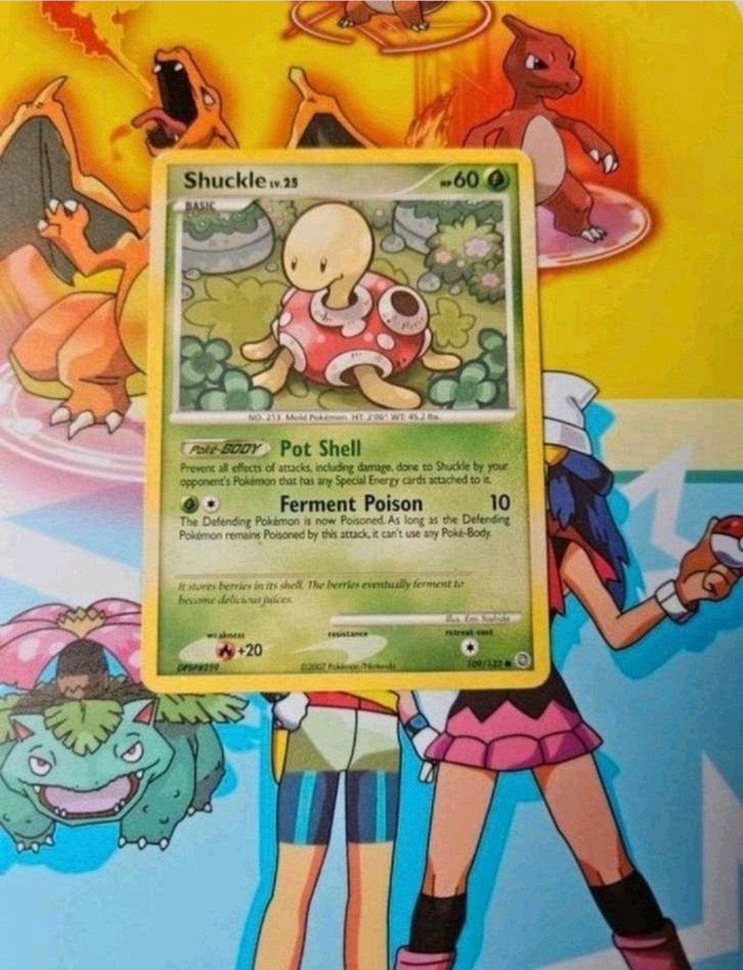 Shuckle 109/132 Diamond&Pearl Secret Wonders pokemon kaart, Ophalen of Verzenden, Gebruikt, Losse kaart