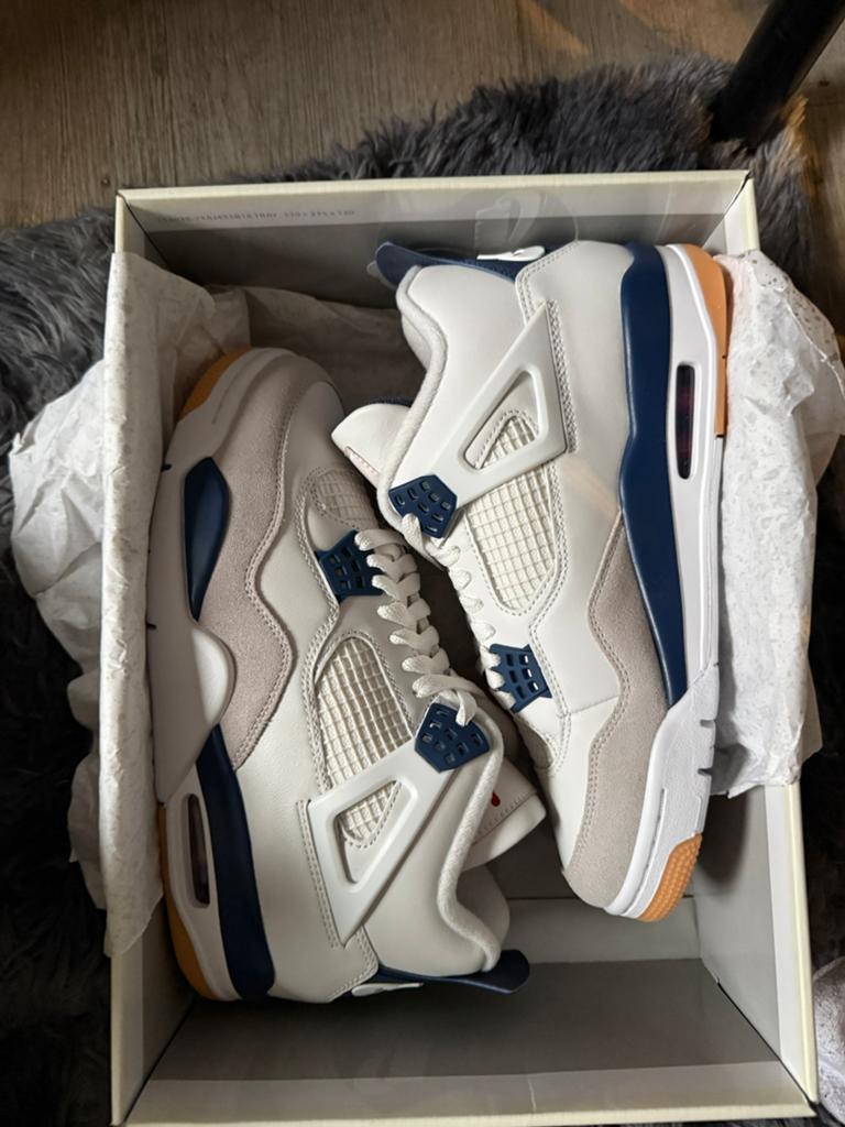 Nike SB x Air Jordan 4 'Navy' Niuwe, Ophalen of Verzenden, Nieuw, Wit