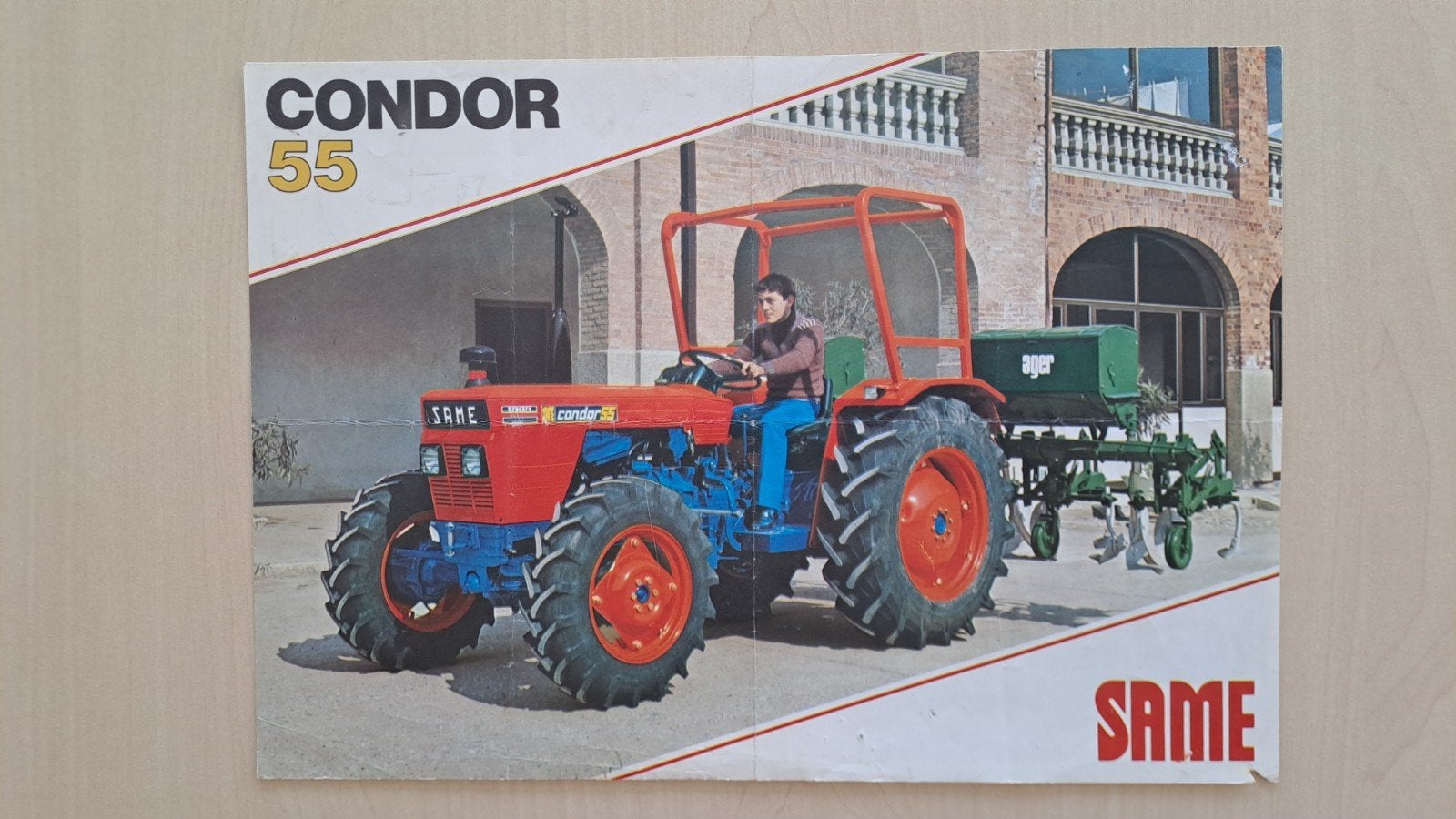 folder SAME CONDOR 55 tractor, trekker, Ophalen of Verzenden, Zo goed als nieuw, Folder
