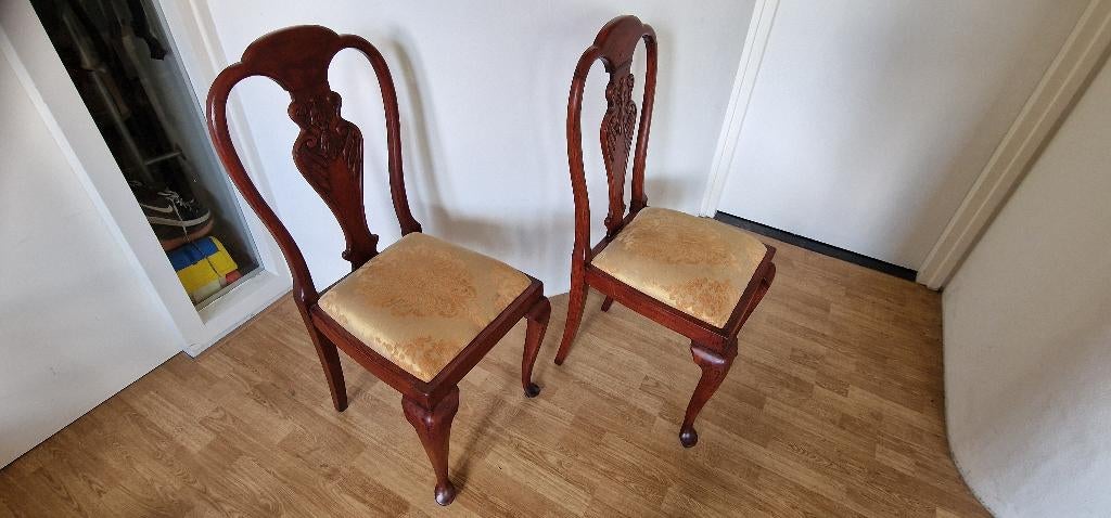 Stoelen, Ophalen, Gebruikt, Twee, Bruin