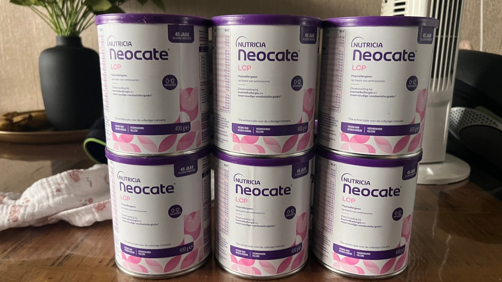 LCP neocate, Ophalen, Vee