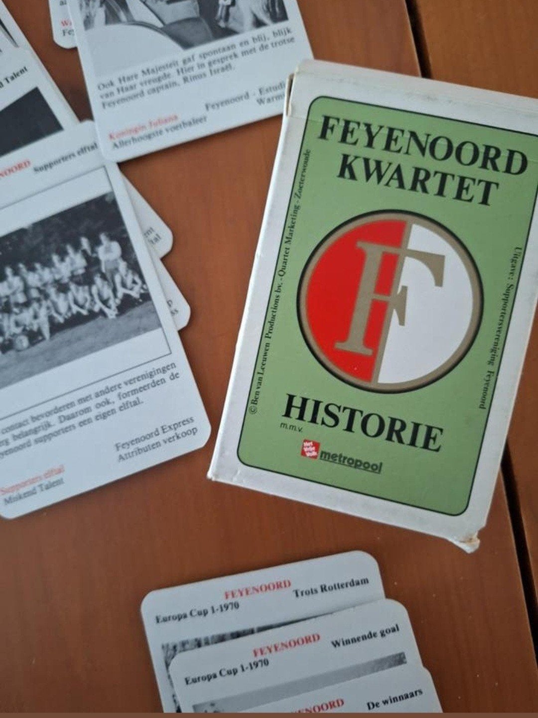 Feyenoord Kwartetspel - Historie, Verzamelen, Ophalen of Verzenden, Gebruikt, Feyenoord, Spel