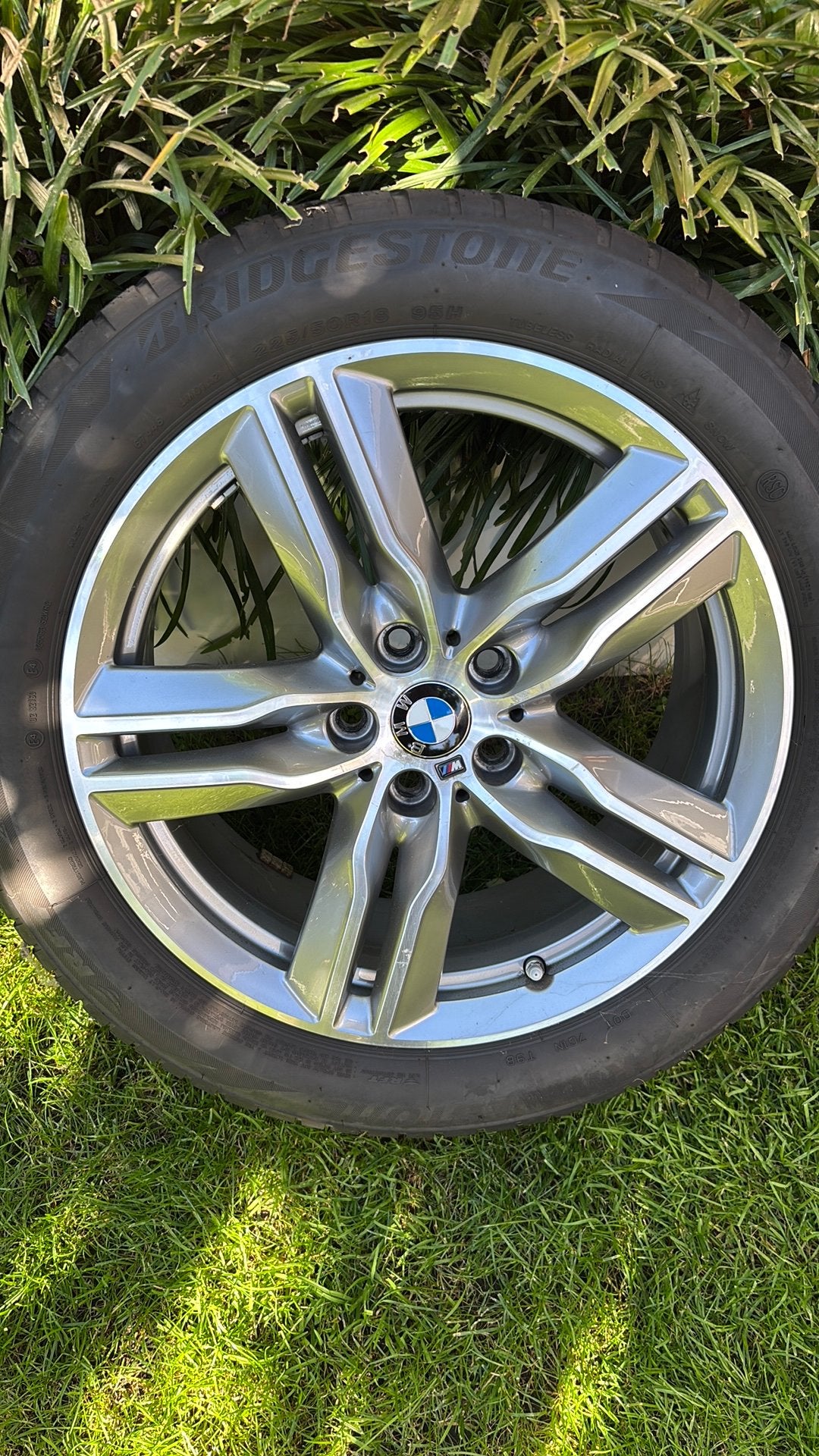 Winterbanden BMW X1 op orgingele bmw M velgen, Auto-onderdelen, Ophalen, 18 inch, Gebruikt, 255 mm