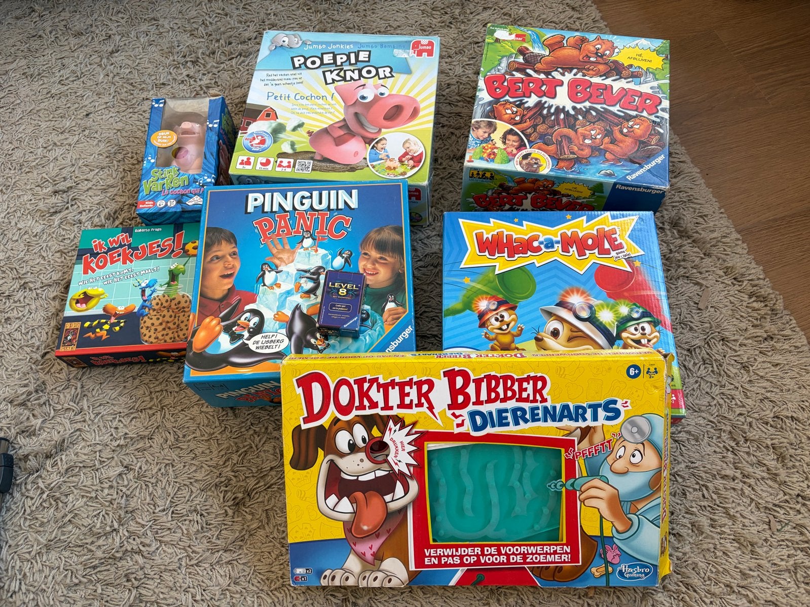 Diverse bordspellen voor kinderen, Een of twee spelers, Ophalen of Verzenden, Gebruikt