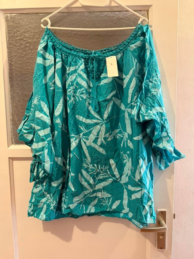 Moda italy tuniek one size, Verzenden, Nieuw, Groen, Blouse of Tuniek