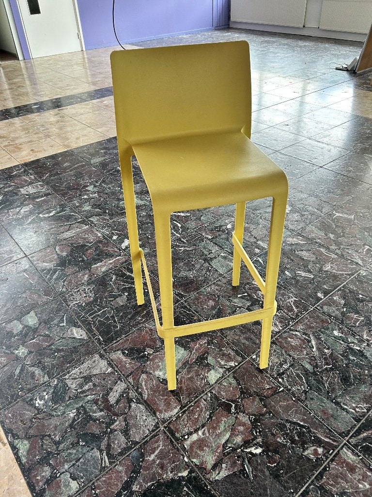 Partij: Pedrali Volt Barkrukken Geel – Design Archivolto, Ophalen, Kunststof, 60 tot 90 cm, Gebruikt