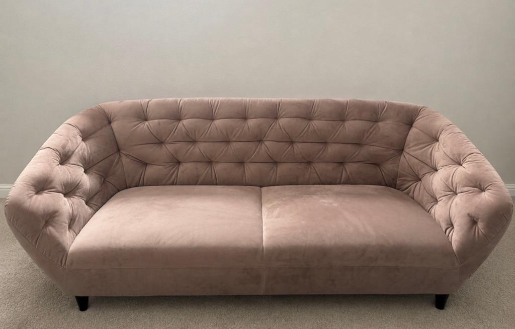 Roze bankje., Huis en Inrichting, Ophalen, 150 tot 200 cm, Driepersoons, 75 tot 100 cm