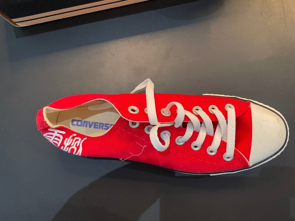 All stars (converse) - laag - rood (42 - 8.5), Ophalen, Wit, Nieuw, Sneakers of Gympen