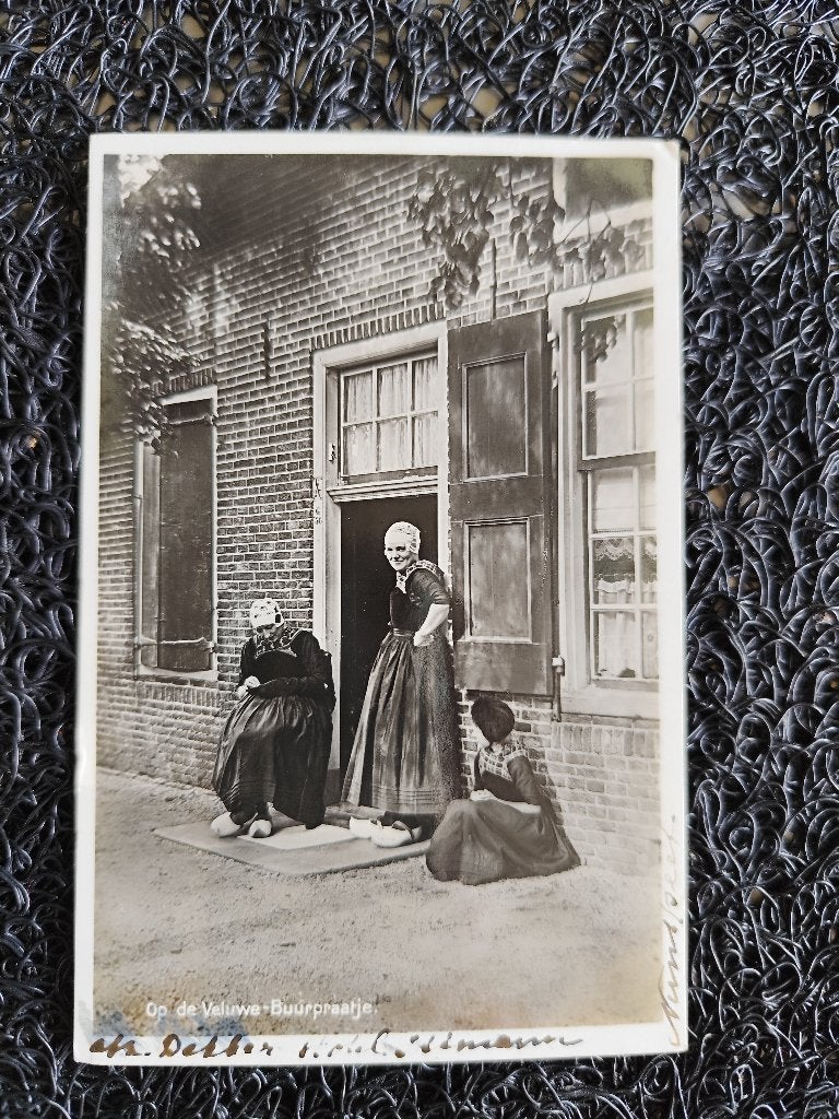 BUURPRAATJE OP DE VELUWE - NUNSPEET, Verzamelen, Ansichtkaarten | Nederland, Ophalen of Verzenden, 1920 tot 1940, Gelopen, Gelderland