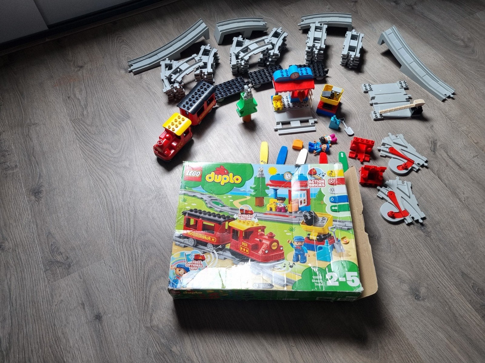Duplo stoomtrein met extra's, Ophalen of Verzenden, Zo goed als nieuw, Duplo