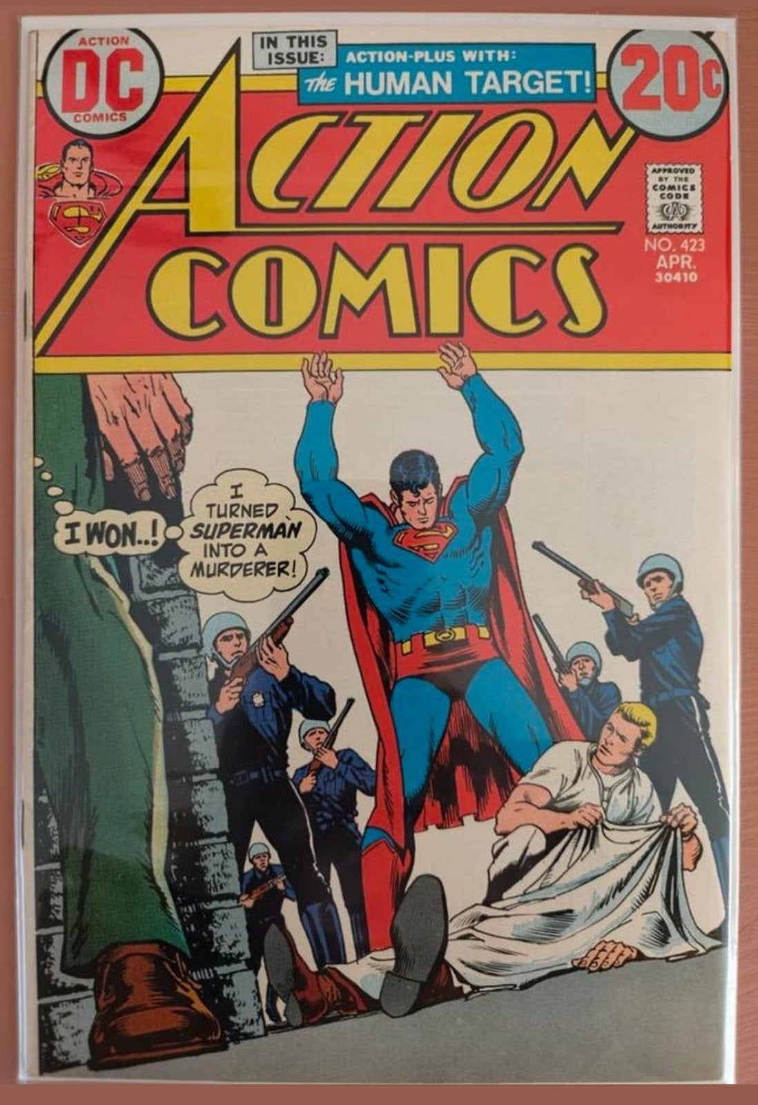 Action Comics #423 (1973), Boeken, Strips | Comics, Zo goed als nieuw, Eén comic, Amerika, Ophalen of Verzenden